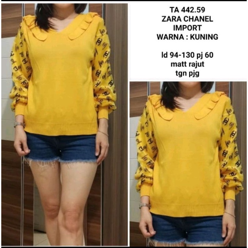 Atasan rajut Zara premium