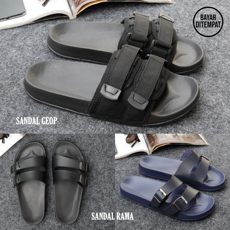 Sandal slop pria Sendal slide pria wanita sepatu selop termurah