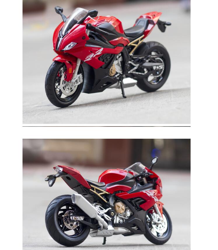 1:12 BMW S1000RR Sepeda Motor Dan Model Kendaraan Diecast Model Sepeda Motor Koleksi Mainan Sepeda Motor-7