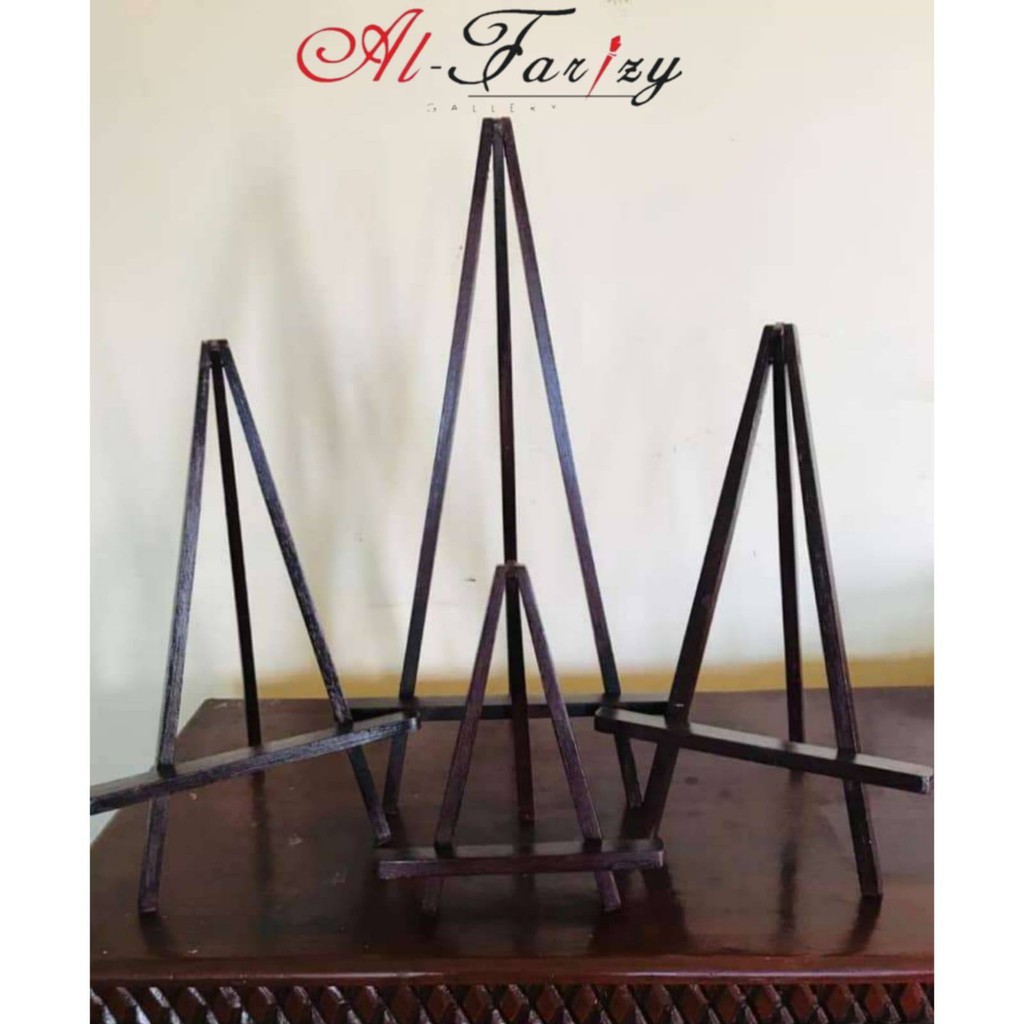 Easel Standar Kanvas Kayu Penyagga Ukuran 25x35 cm cocok untuk kanvas ukuran kecil