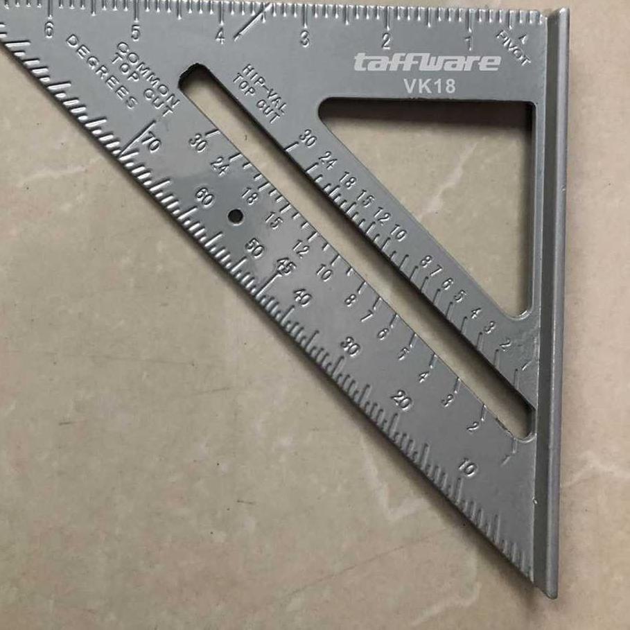 Special Penggaris Siku Mistar Triangle Ruler Aluminium ..