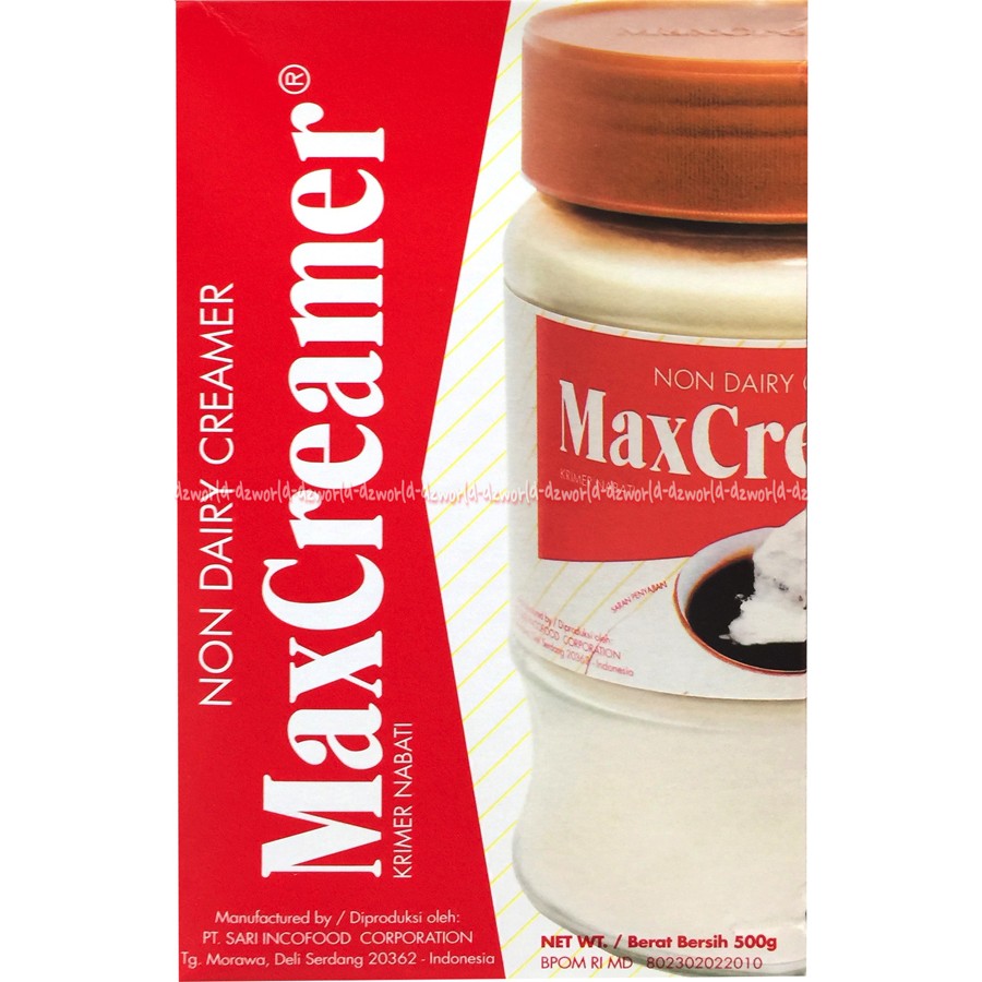 Max creame 500gr Non dairy creamer Krimer Kopi Maxcreame Bubuk Krim Untuk Kopi Coffee Maxkrim Maxcrem