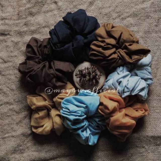 SCRUNCHIE / IKAT RAMBUT / KUNCIR / CEPOL HIJAB JUMBO SIZE