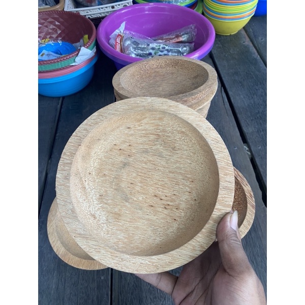 cobek kayu kelapa ukuran Dim 18cm