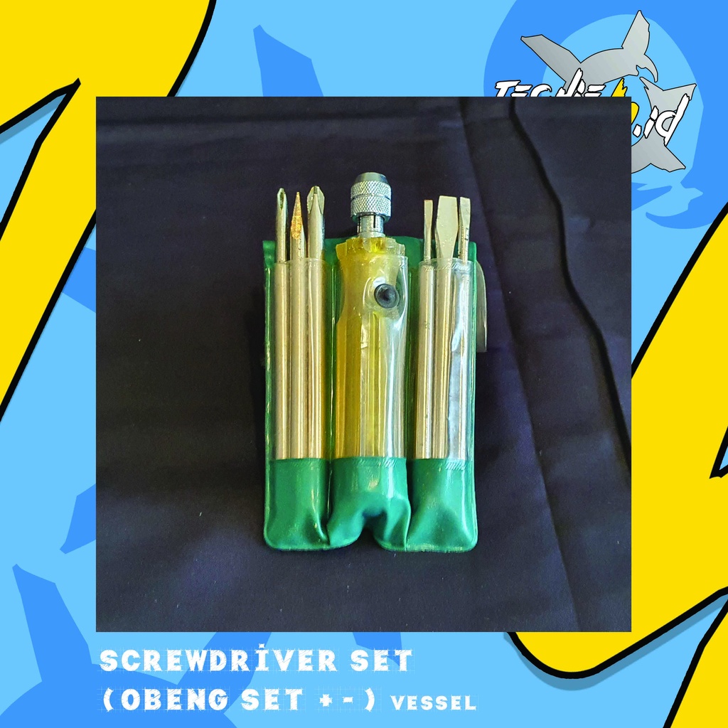 Screwdriver Set (Obeng Set + -) Vessel