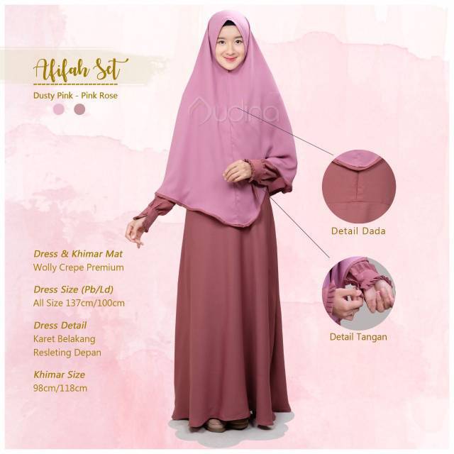 Gamis Syari Ori Audina Sabina Set