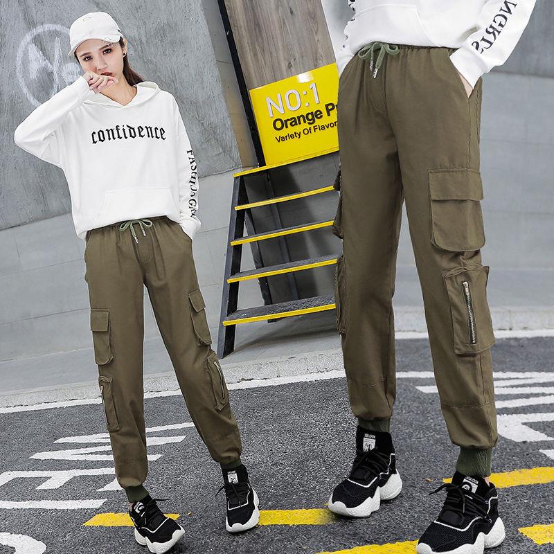 INS Celana Cargo Silinder Longgar Skinny untuk Wanita INS Celana Cargo Silinder Longgar Skinny untuk Wanita