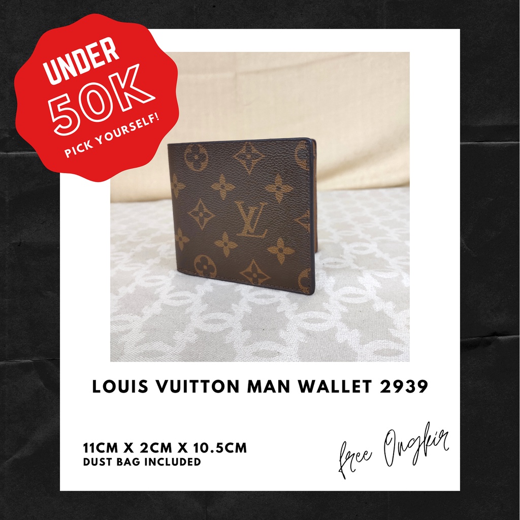 LV Man Wallet 2939 #DOMPET PRIA #DOMPET BRANDED IMPORT #LOW DAMAGED