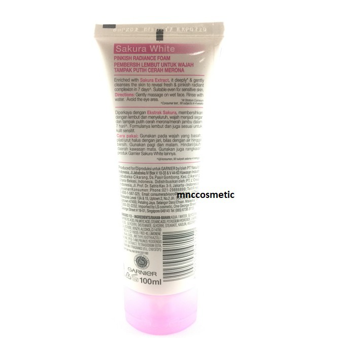 Garnier Sakura White Facial Foam 100ml/50 ml