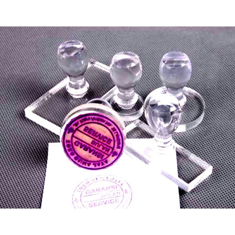 Kepala Acrylic Gagang Stempel Kepala Gagang Stempel Kristal Runaflex