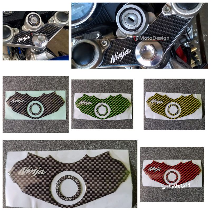 EMBLEM TIMBUL TUTUP KUNCI MOTOR KAWASAKI NINJA R SS