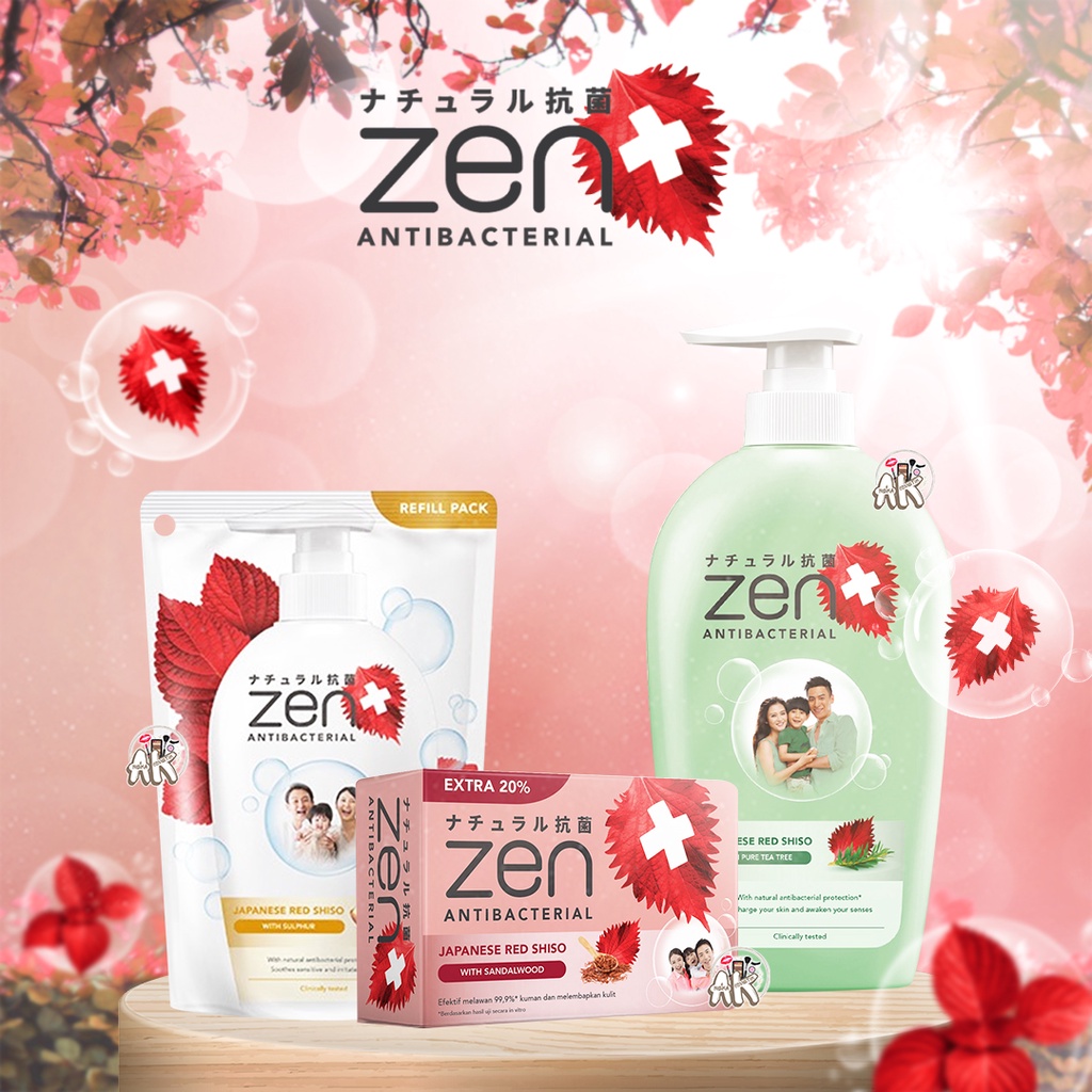 ZEN SOAP / SABUN SERIES ( SULFUR / TEA TREE / SANDALWOOD / ECHINACE / SEA SALT ) 400ML / 480ML