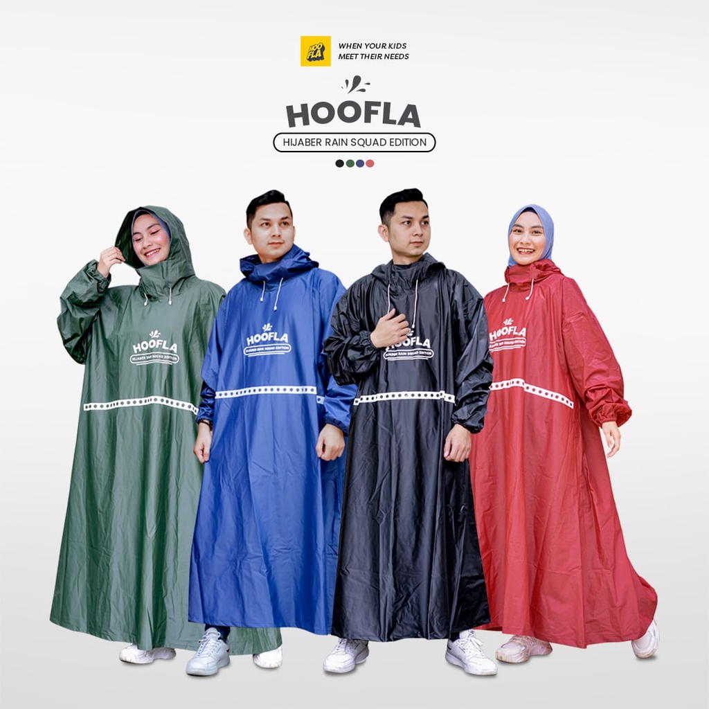 Jas Hujan Muslimah Akhwat Ukhti Perempuan Cewek Jas Hujan Gamis Bisa Dipakai Laki-laki Raincoat Ponc