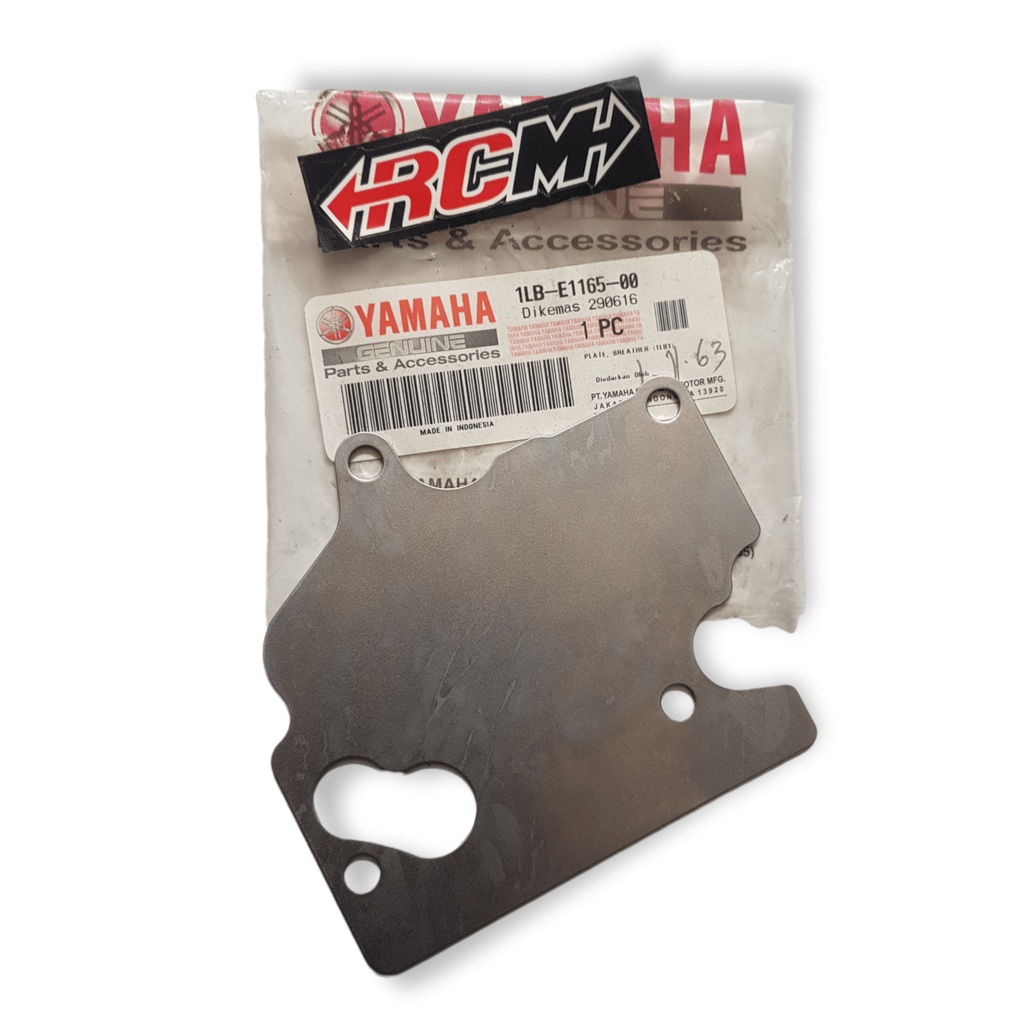 1LB-E1165-00 PLAT PLATE TIPIS BREATHER BREATER ORI ORIGINAL YAMAHA YGP ASLI