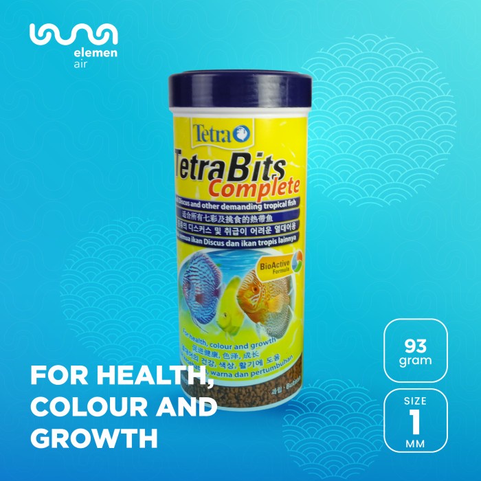 PAKAN PELET PELLET IKAN TETRABITS COMPLETE 93 gr -300ML PAKAN DISCUS
