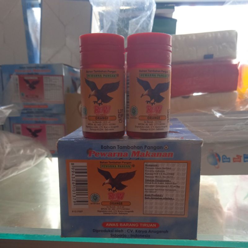 

Pewarna Makanan Kuning Tua - Rajawali 12,5 ml