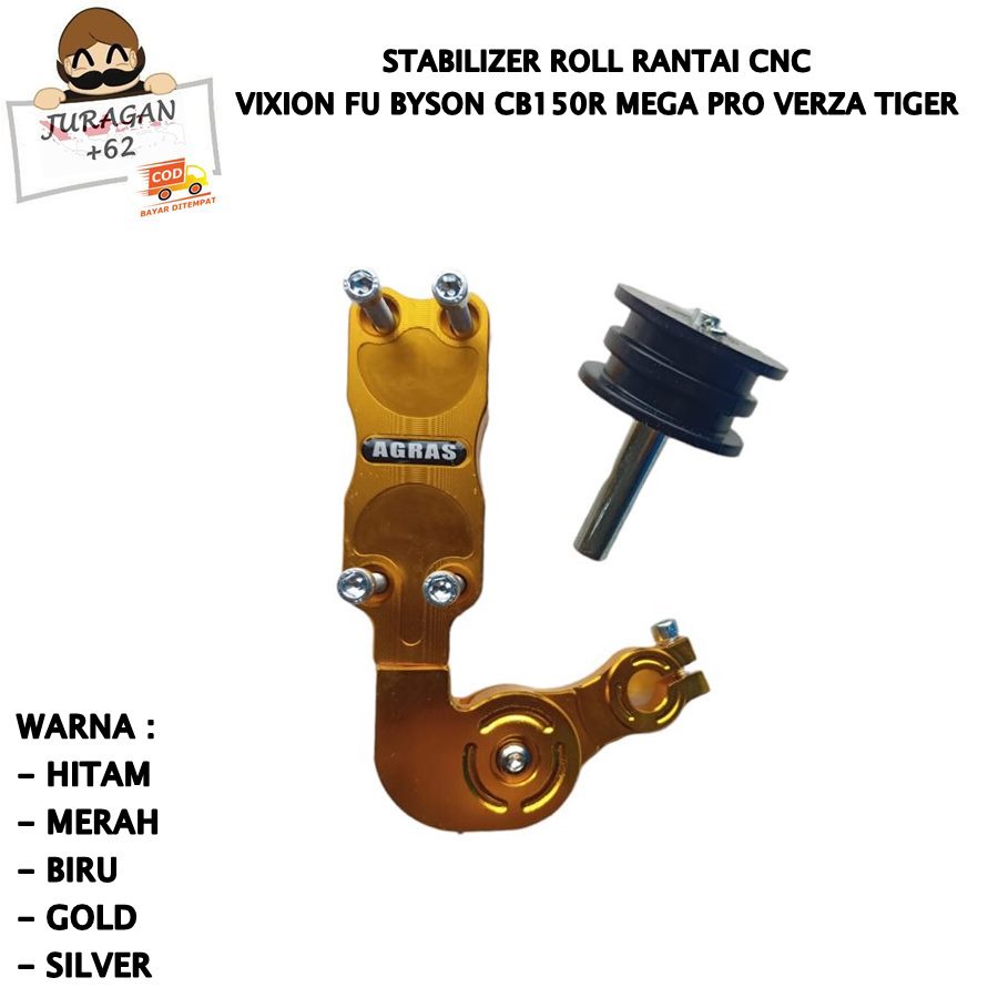 Stabilizer Rantai Tensioner Penahan Rantai Vixion Fu Byson CB150R Mega Pro Verza Tiger