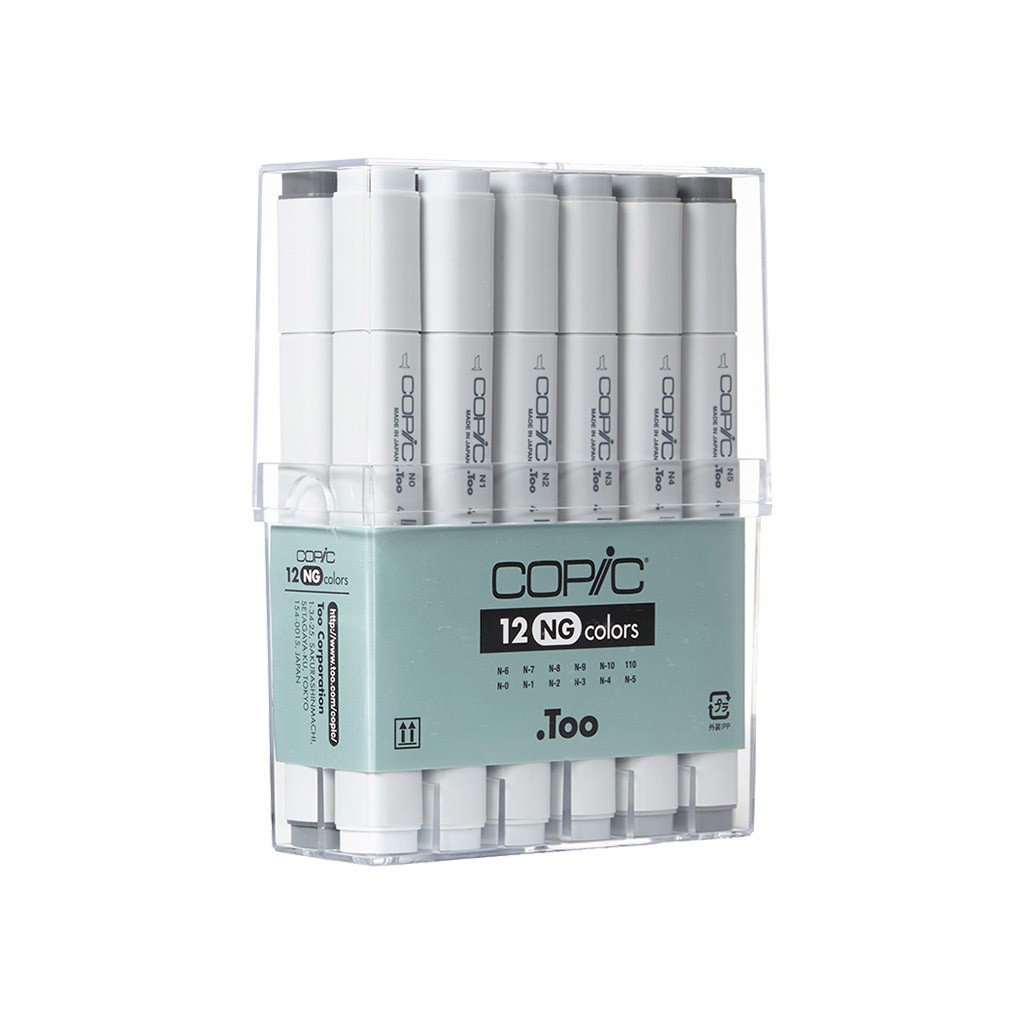 

COPIC Marker Neutral Gray 12 Color - Ref.CMK/12NG