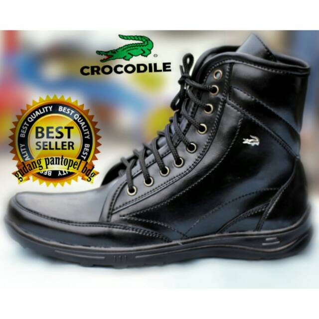 Terlaris / Formal Kerja Kantor Pria swedian crocodile l Men Leather Shoes Casual Men hitam