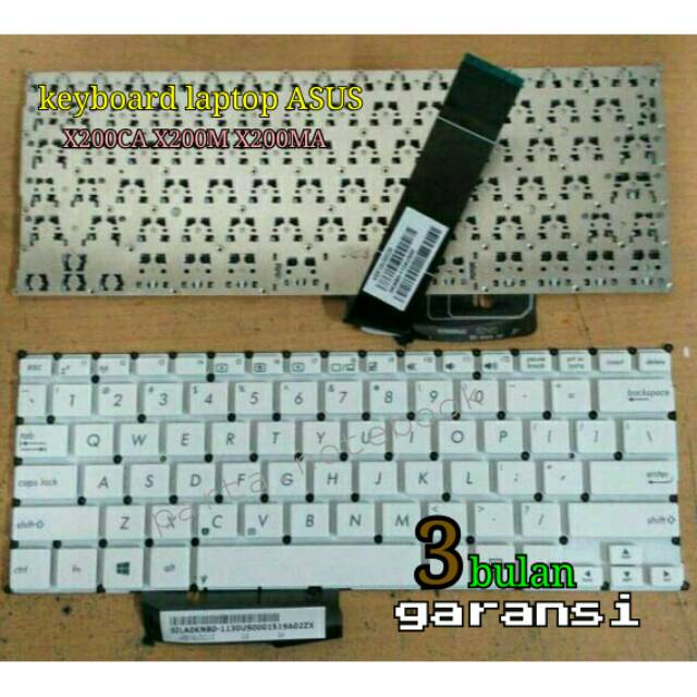 Keyboard laptop Asus X200 X200CA X200M X200MA X200LA F200MA F200CAPUTIH / WHITE original