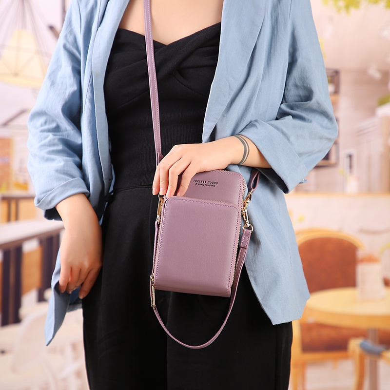 Serenity Dompet HP Touch Screen / Layar Sentuh / Wanita Remaja / Import / Tas Selempang Wanita / Terbaru 2021 / Tas Wanita Model Kekinian / Tas Selempang  Wanita / Sling bag / import Model Dompet / Forever Young 3 in 1- 341