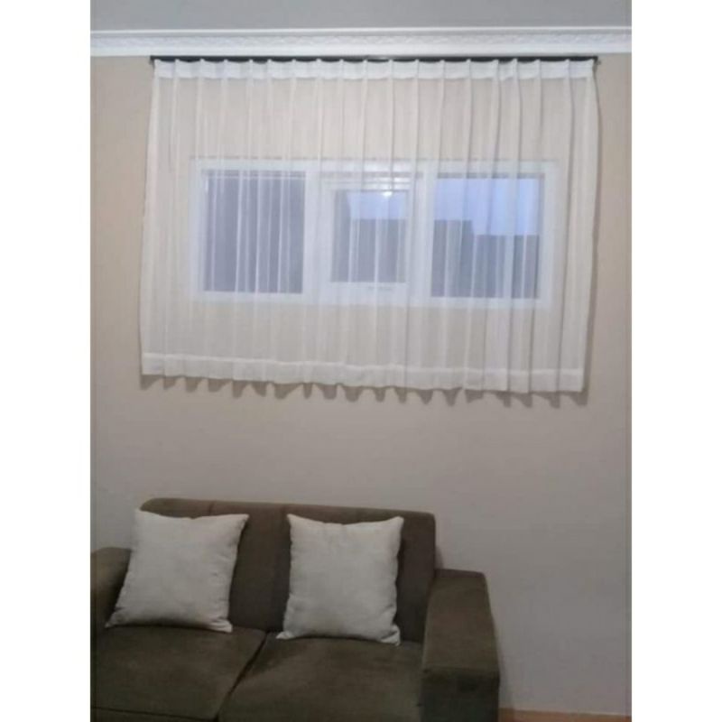 ❤LENYS❤ gorden vitrase jendela kamar pendek korden kecil transparan putih tirai polos etalase warteg