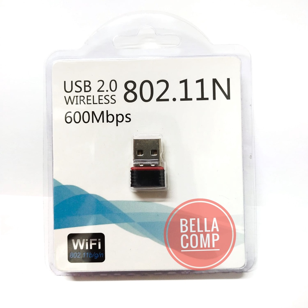 USB Wireless WiFi adapter dongle 600mbps 802.11n laptop komputer-600 Mbps