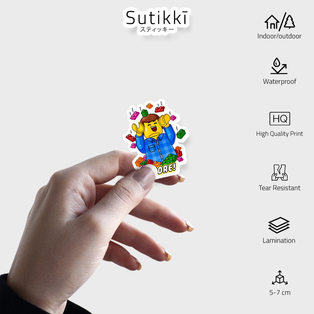 Sutikki | Sticker Pack Lego Original Originals Origin Character Stiker Laptop Vinyl Tumbler Sepeda