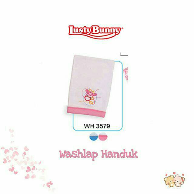 LUSTY BUNNY WASHLAP KOTAK HANDUK PUTIH WH-3759