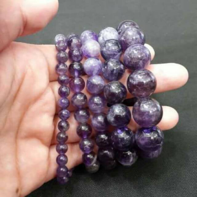 Gelang kecubung natural martapura