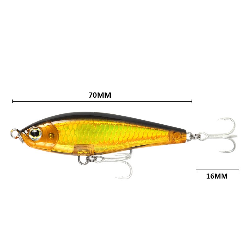 7.8g/70mm Kail Pancing Whopper Plopper Popper Umpan Pancing Buatan Umpan Pancing Umpan Mancing Umpan Mancing Alat Pancing Murah Umpan Ikan Top Water Lure Alat Pancing relix nusantara Minnow Lure