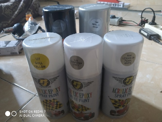 Rj London 300cc,lemari Es Pearl White (506),cat Semprot Spray Paint