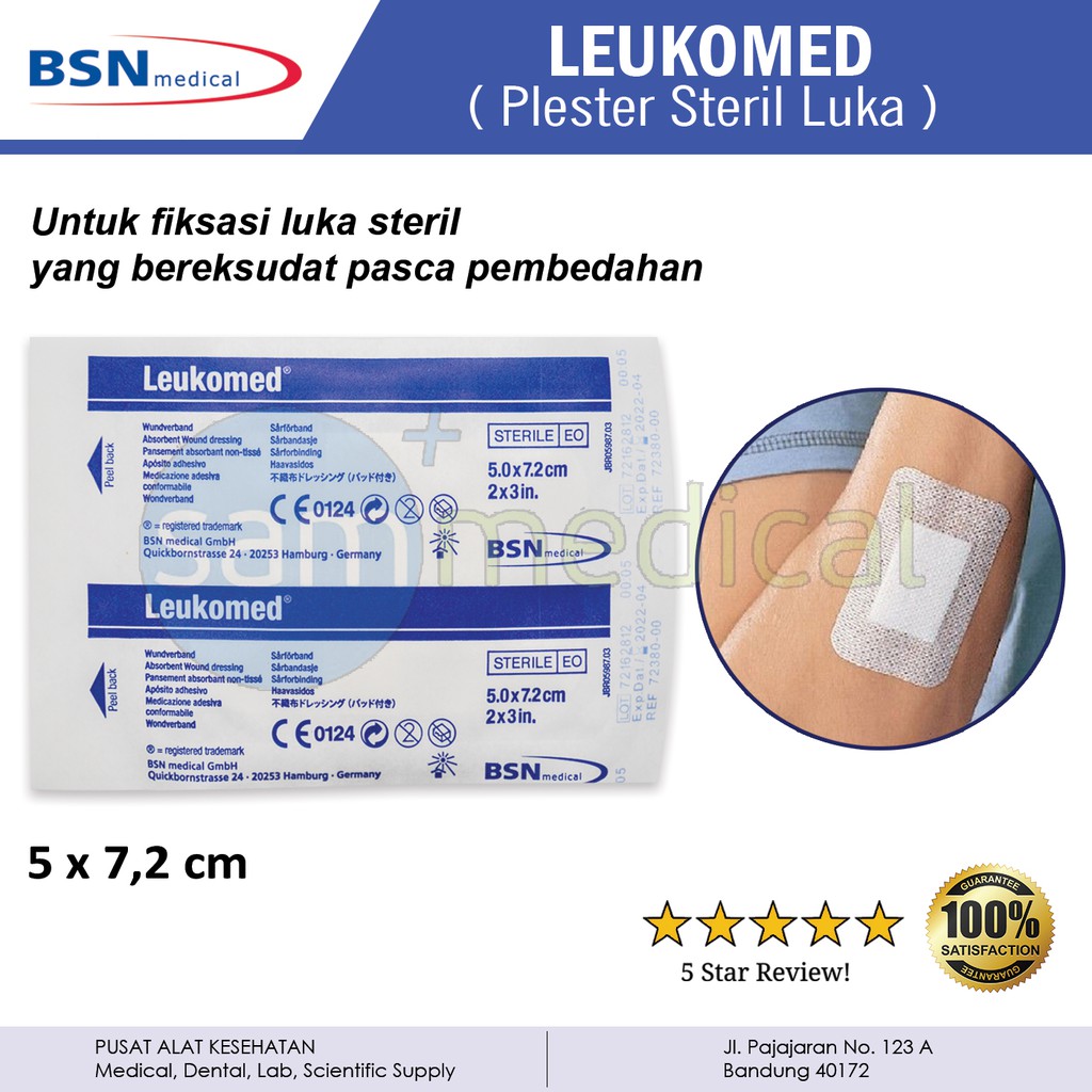 Leukomed Perawatan Luka Steril 5x7 2 pcs Shopee Indonesia