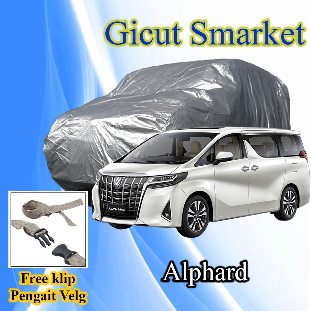 selimut sarung cover body mobil toyota alphard free pengait ban