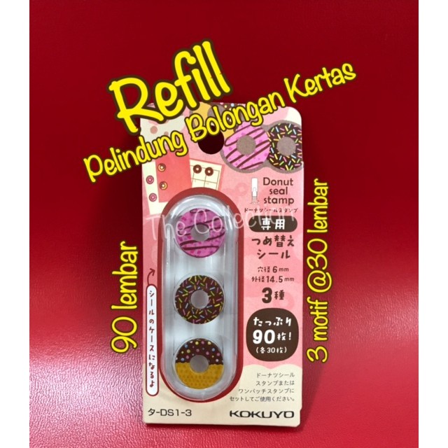 

ATK0415KY isi 90 REFILL MOTIF Binder Hole Protector Donut Seal KOKUYO