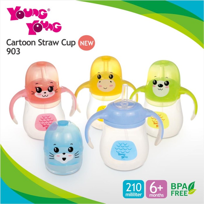 

Premium Botol Minum Bayi / Anak 210 ml Anti Tumpah 0-3 Tahun BPA Free