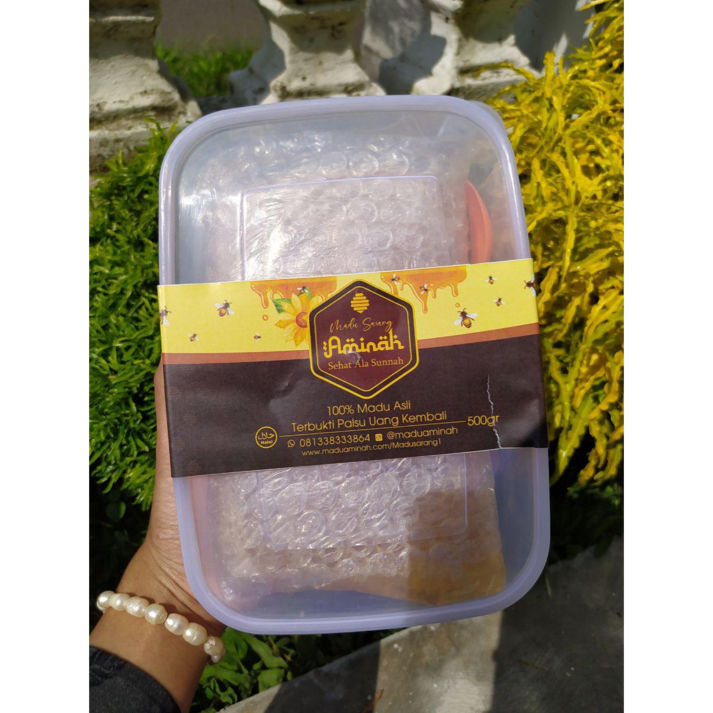 

Madu Sarang asli Lebah ukuran 500 Gram