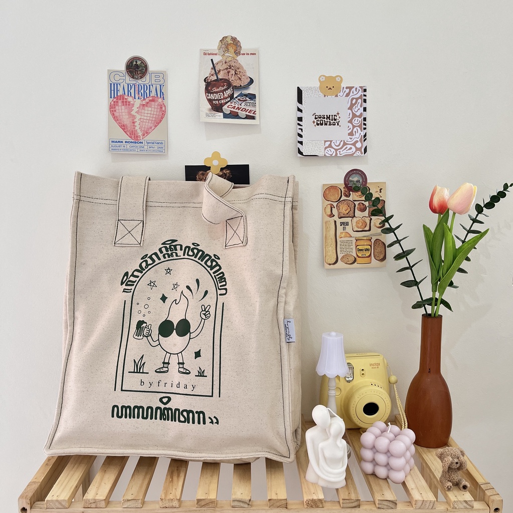 Becik Tote Bag | Tote Bag Aksara Jawa