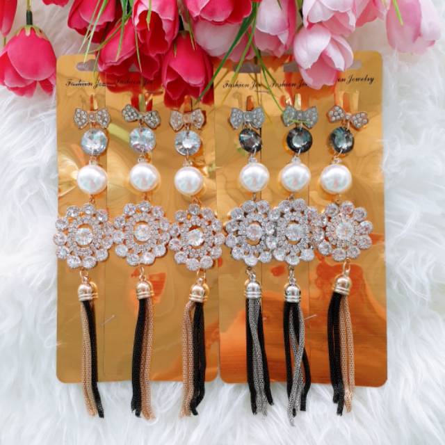 BROS DAGU JUNTAI BUNGA BESAR KRISTAL/BROS DAGU IMPORT PREMIUM