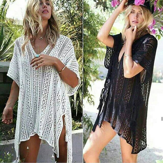 Cover up knit summer bohemian boho outer bikini