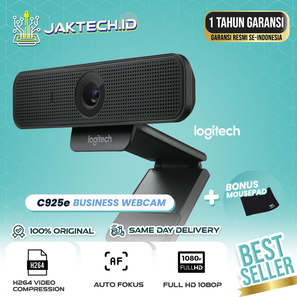 Logitech Business Webcam C925e +BONUS MOUSEPAD / GARANSI RESMI