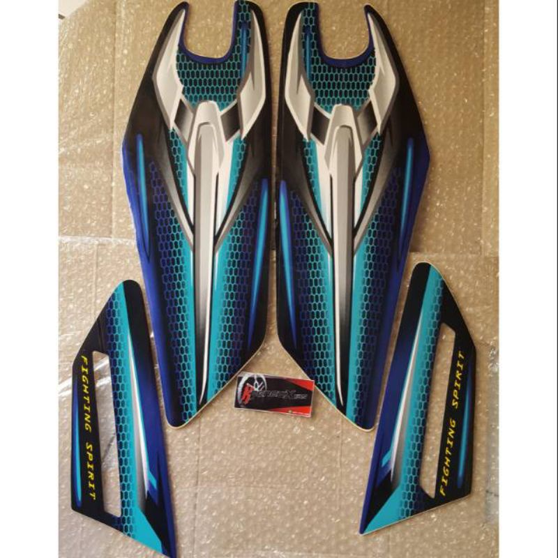 STRIPING LIST BODY RX KING 2007 BIRU STICKER LIST BODY RX KING BIRU 2007