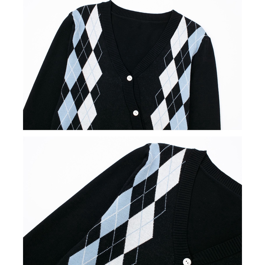 [COD&amp;READY STOK]Atasan lengan panjang kardigan rajut  wanita retro fashion korean style Knit cardigan