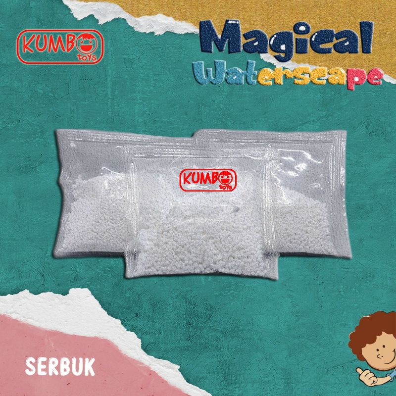 Mainan Edukasi Anak Magical Waterscape Refill Gel dan Serbuk Penggumpal