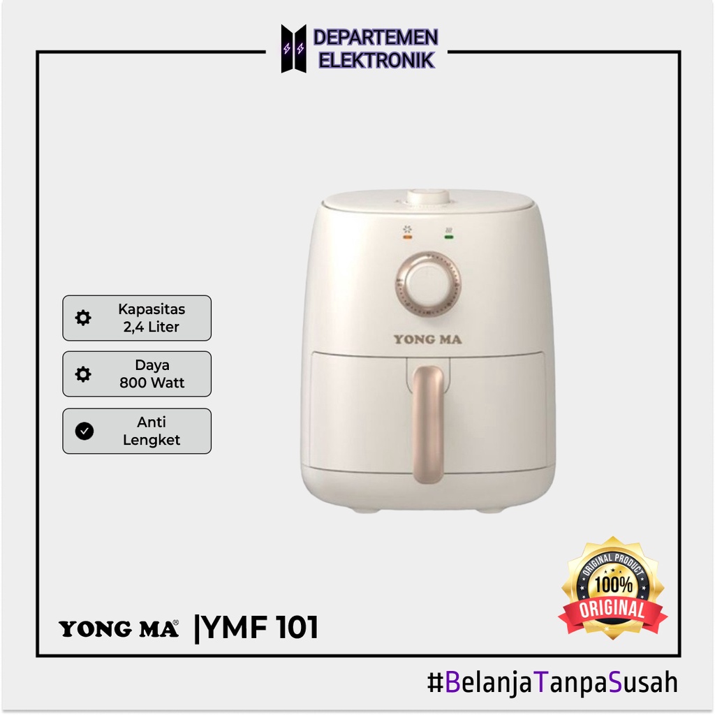 Yongma Air Fryer Magic Fryer YMF 101 (2.4 Liter) MURAH BANGET / GARANSI RESMI