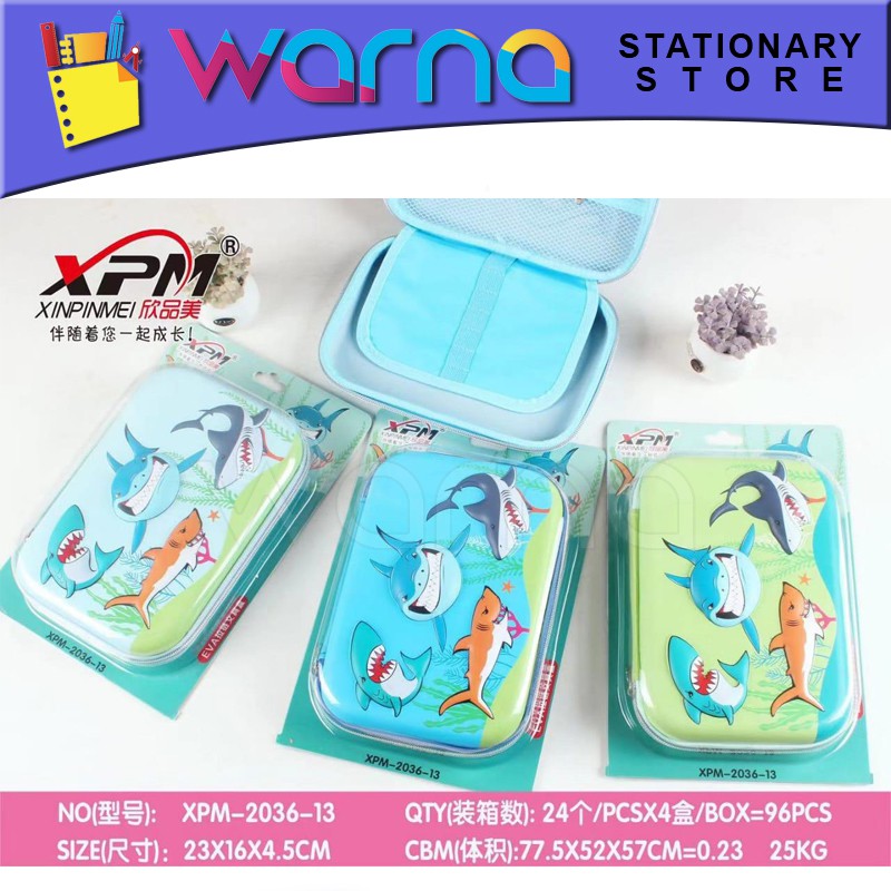 

kotak pencil / tempat pencil HARDCASE HARDTOP RESLETING XPM SPON SHARK