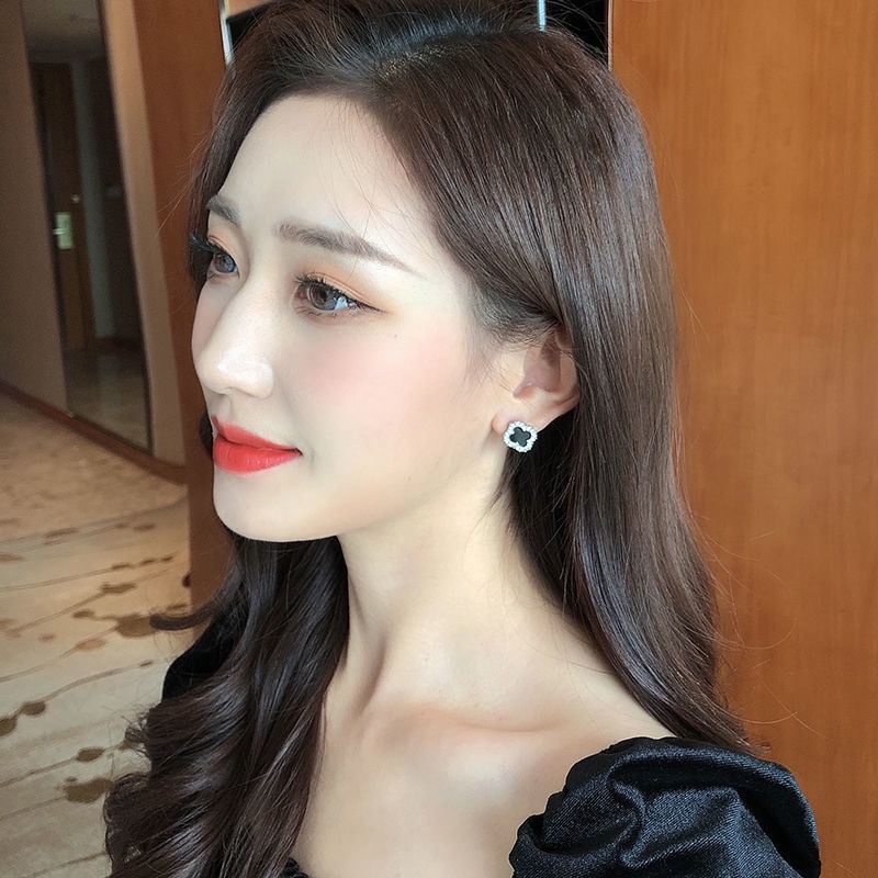 Anting-anting wanita online influencer sterling silver anting-anting telinga menggantung anting-anti