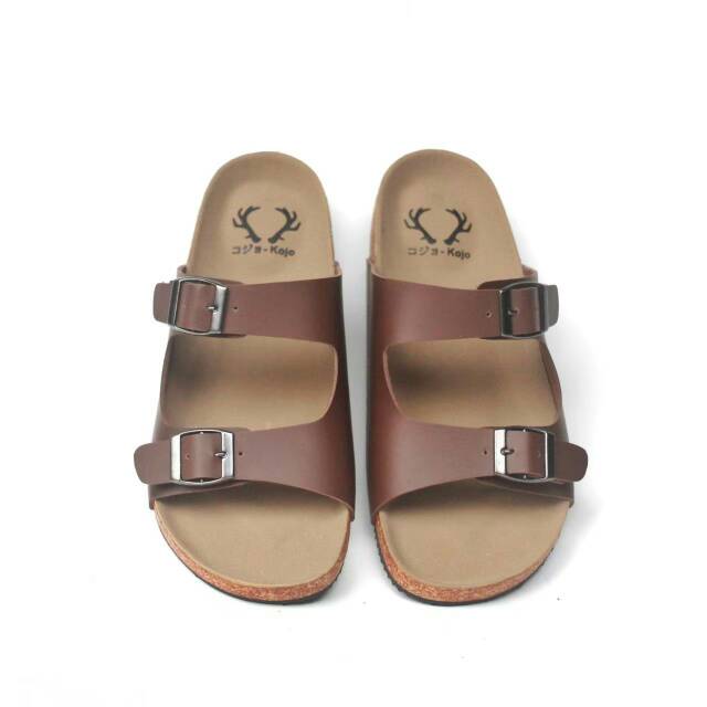 Sandal Slide Pria Sendal Slop Pria Casual Kulit Pu Santai Nongkrong Pantai