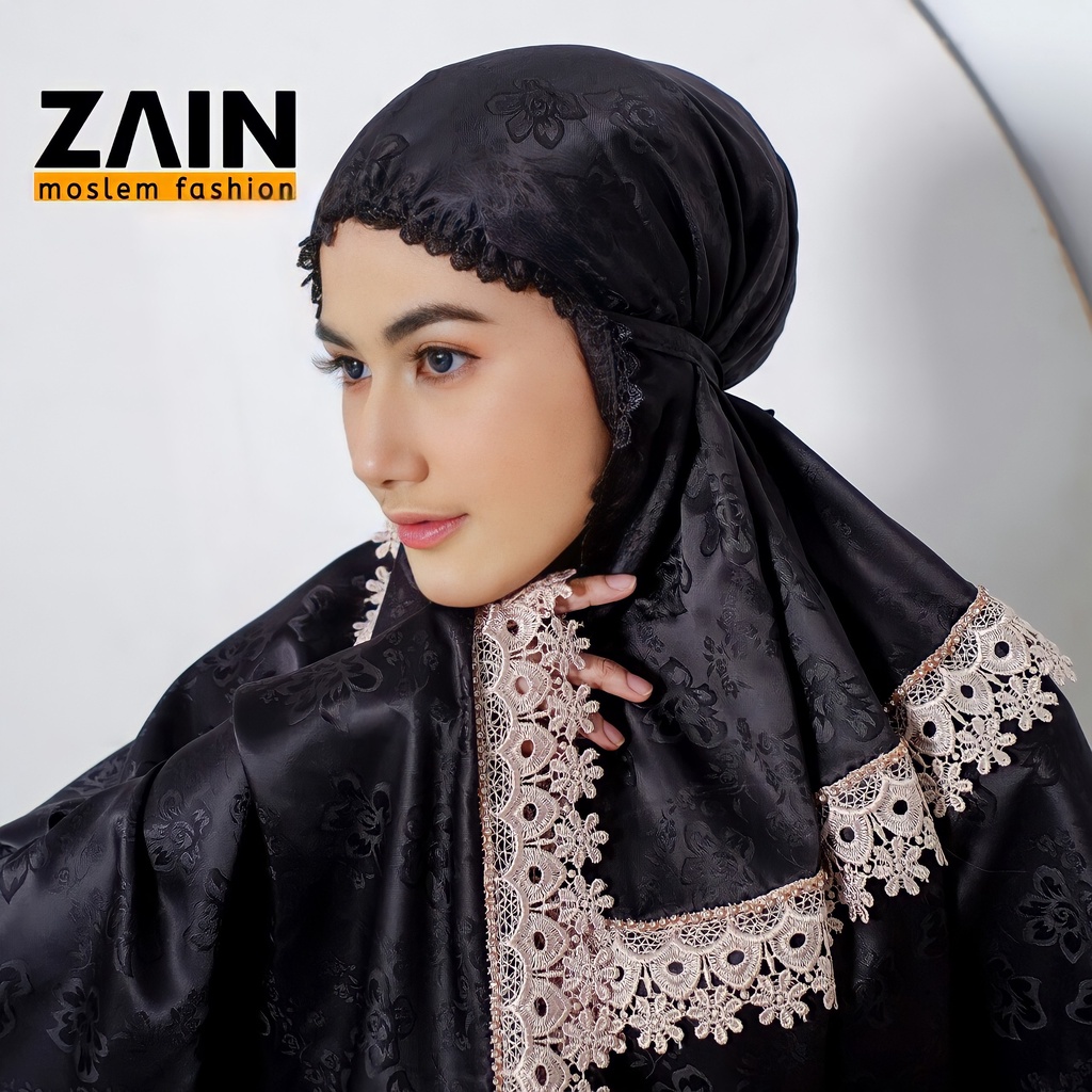 ZAIN - Mukena Dewasa Mewah Sutra Dop Swarovski Series Zain