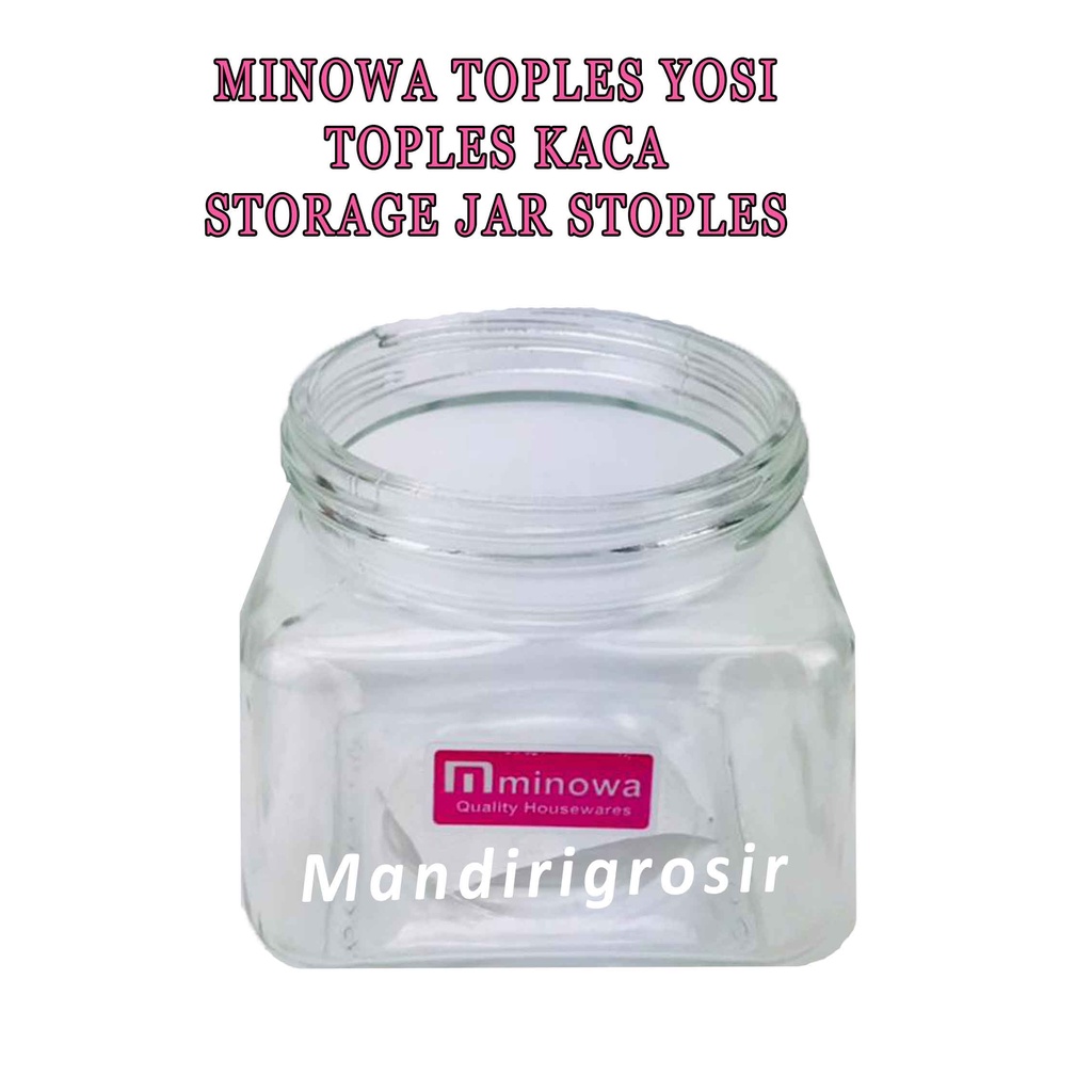 Toples Kaca Minowa * Minowa Toples * Storage Jar * Toples Penyimpanan Serbaguna